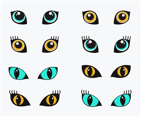 animal eyes cartoon